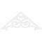 Ekena Millwork Pitch Hurley Architectural Grade PVC Gable Pediment, 72"W x 30"H x 1"P (10/12) GPP072X030X100HUR - alternate 4